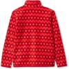 Lands’ End Kids Fleece Quarter Zip(Apple Red Fairisle)