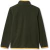 Lands’ End Kids Fleece Quarter Zip(Midnight Olive/Navy/Gold)