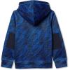 Lands’ End Kids Husky Athletic Lightweight Hooded Sweatshirt(Bright Blue Sport Streak)