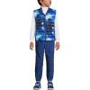 Lands’ End Kids Insulated Down Alternative ThermoPlume Vest(Blue Galaxy Space)