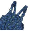 Lands’ End Kids Iron Knee Insulated Winter Snow Bibs(Blue Neon Sprinkles)