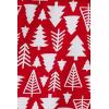 Lands’ End Kids Pattern Snug Fit Pajama Set(Red Seasonal Trees)