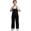 Lands’ End Kids Squall Waterproof Iron Knee Bib Snow Pants(Black)