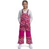 Lands’ End Kids Squall Waterproof Iron Knee Bib Snow Pants(Dark Pink)