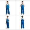 Lands’ End Kids Squall Waterproof Iron Knee Bib Snow Pants(Nautical Blue)