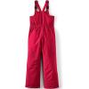 Lands’ End Kids Squall Waterproof Iron Knee Bib Snow Pants(Red)