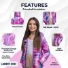 Lands’ End Kids ThermoPlume Packable Hooded Jacket(African Violet)
