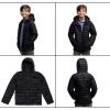 Lands’ End Kids ThermoPlume Packable Hooded Jacket(Black)