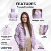 Lands’ End Kids ThermoPlume Packable Hooded Jacket(Lavender)