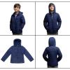 Lands’ End Kids ThermoPlume Packable Hooded Jacket(Navy)