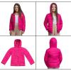 Lands’ End Kids ThermoPlume Packable Hooded Jacket(Rhubarb)