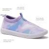 Lands’ End Kids Water Shoes, Boys and Girls Water Shoes for Kids, Quick Dry Slip On Aqua Swim Shoes for Kids Pool or Beach, Purple Tie Dye or Navy Blue, Size 1 Little Kid to 7 Big Kid Youth(Lavender/Multi)