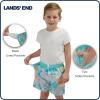 Lands’ End Little Boys’ Swimwear UPF 50 Mesh Liner Swim Trunks (XXS-S)(Aruba Blue)