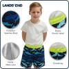Lands’ End Little Boys’ Swimwear UPF 50 Mesh Liner Swim Trunks (XXS-S)(Blue)