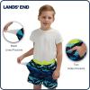 Lands’ End Little Boys’ Swimwear UPF 50 Mesh Liner Swim Trunks (XXS-S)(Blue)