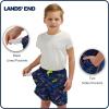 Lands’ End Little Boys’ Swimwear UPF 50 Mesh Liner Swim Trunks (XXS-S)(Deep Sea Navy)