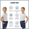 Lands’ End Little Boys’ Swimwear UPF 50 Mesh Liner Swim Trunks (XXS-S)(Deep Sea Navy)