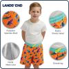 Lands’ End Little Boys’ Swimwear UPF 50 Mesh Liner Swim Trunks (XXS-S)(Neon Orange)