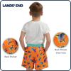 Lands’ End Little Boys’ Swimwear UPF 50 Mesh Liner Swim Trunks (XXS-S)(Neon Orange)