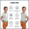 Lands’ End Little Boys’ Swimwear UPF 50 Mesh Liner Swim Trunks (XXS-S)(Neon Orange)