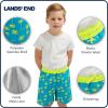Lands’ End Little Boys’ Swimwear UPF 50 Mesh Liner Swim Trunks (XXS-S)(Neon Yellow)