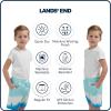 Lands’ End Little Boys’ Swimwear UPF 50 Mesh Liner Swim Trunks (XXS-S)(White)