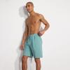 Lands’ End Men’s 9 Inch Packable Cargo Swim Shorts(Pale Teal)