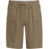 Lands’ End Men’s 9 Inch Packable Cargo Swim Shorts(Rich Khaki)