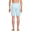 Lands’ End Men’s 9″ Volley Hydroliner Swim Trunks(Light Blue Scales)