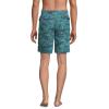 Lands’ End Men’s 9″ Volley Swim Trunks(Deep Sea Navy Stipple Palm)