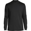 Lands’ End Men’s American-Grown Supima Cotton Mock Turtleneck Shirt(Black)