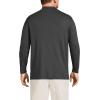 Lands’ End Men’s American-Grown Supima Cotton Mock Turtleneck Shirt(Dark Charcoal Heather)