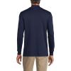 Lands’ End Men’s American-Grown Supima Cotton Mock Turtleneck Shirt(Radiant Navy)