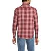 Lands’ End Men’s Coastal Flannel(Burgundy Spritz Plaid)