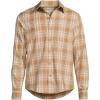 Lands’ End Men’s Coastal Flannel(Desert Tan Plaid)
