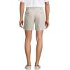 Lands’ End Men’s Comfort Waist 6″ No Iron Chino Shorts(Light Stone)