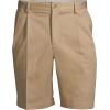 Lands’ End Men’s Comfort Waist Pleated 9″ No Iron Chino Shorts(Khaki)