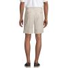 Lands’ End Men’s Comfort Waist Pleated 9″ No Iron Chino Shorts(Light Stone)