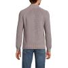 Lands’ End Men’s Drifter Quarter Zip Sweater(Light Bark Heather)
