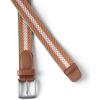 Lands’ End Men’s Elastic Braid Belt(Khaki Desert Clay Stripe)