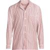 Lands’ End Men’s Essential Pajama Shirt(Bourbon Stripe)