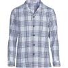 Lands’ End Men’s Essential Pajama Shirt(Pale Slate Blue/Lavender Plaid)
