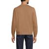Lands’ End Men’s Fine Gauge Cotton Cardigan(Soft Camel Brown Heather)