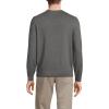 Lands’ End Men’s Fine Gauge Cotton Crew Neck Sweater(Charcoal Heather)