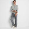 Lands’ End Men’s Fine Gauge Cotton Crew Neck Sweater(Gray Heather)