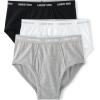 Lands’ End Men’s Knit Briefs 3 Pack(White/Gray/Black 3 Pack)