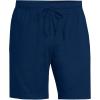 Lands’ End Men’s Knit Jersey Pajama Shorts(Deep Sea Navy)