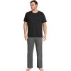 Lands’ End Men’s Knit Jersey Sleep Pants(Charcoal Heather)