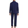 Lands’ End Men’s Long Sleeve Essential Pajama Set(Deep Sea Navy)