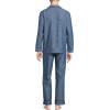 Lands’ End Men’s Long Sleeve Essential Pajama Set(Medium Indigo Chambray)